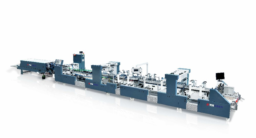 Automatic and high speed corrugated boxes folder gluer